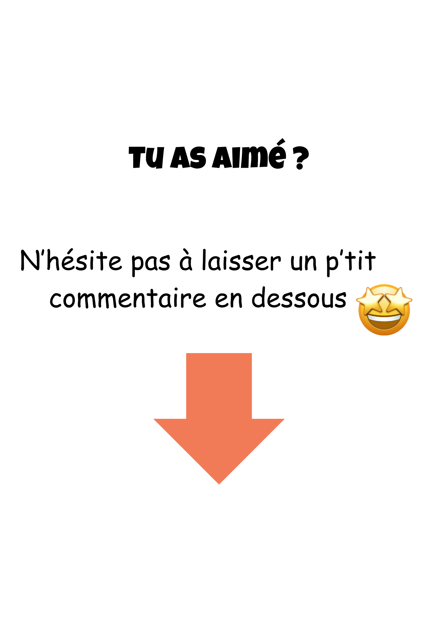 Tu as aimé